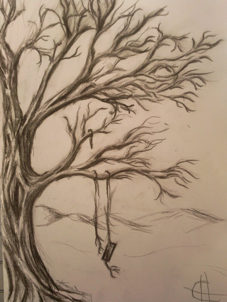 Tree With Swing Drawing at GetDrawings | Free download