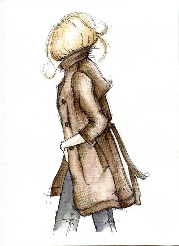 Trench Coat Drawing at GetDrawings | Free download