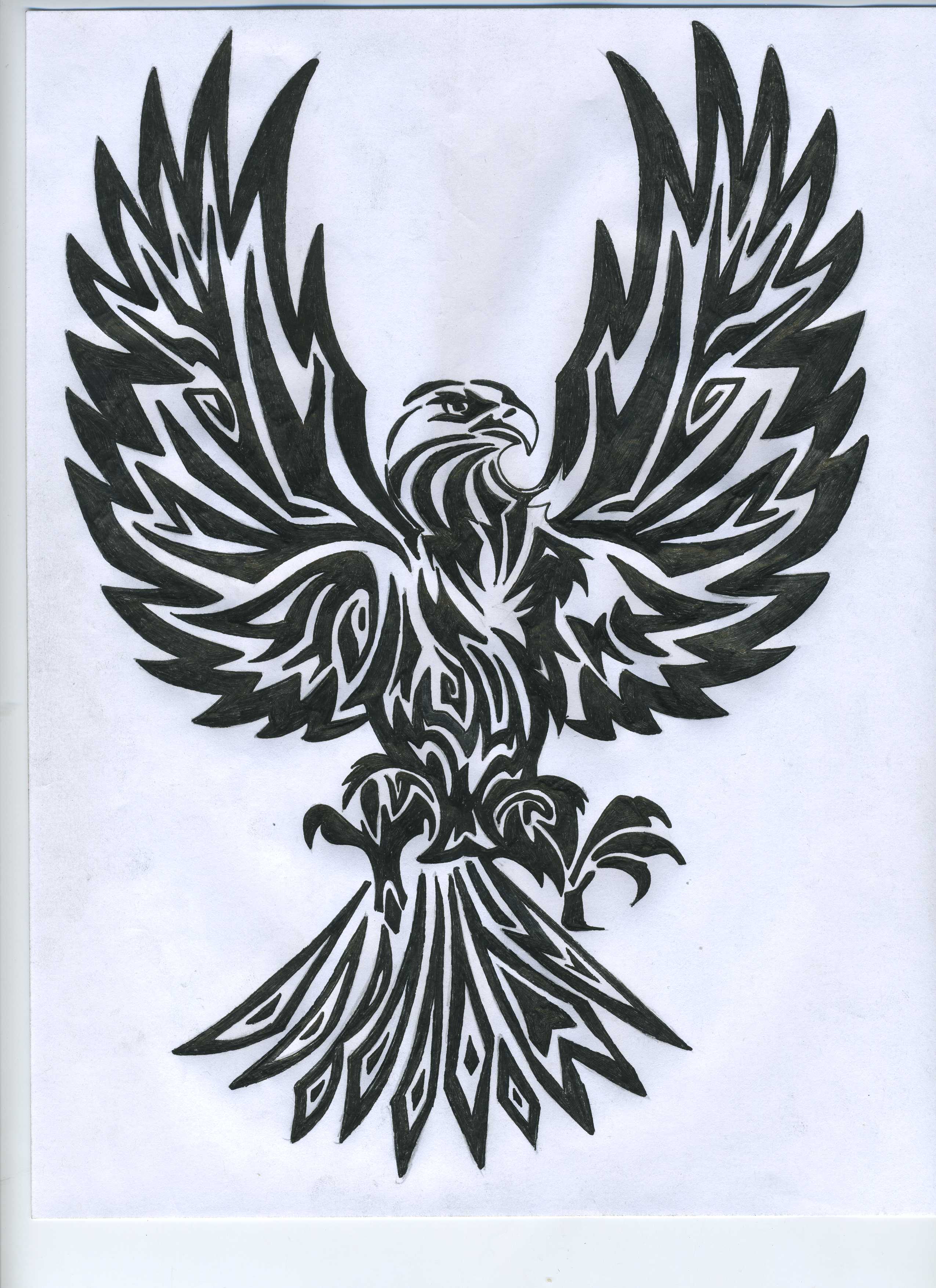 Tribal Eagle Drawing at GetDrawings Free download