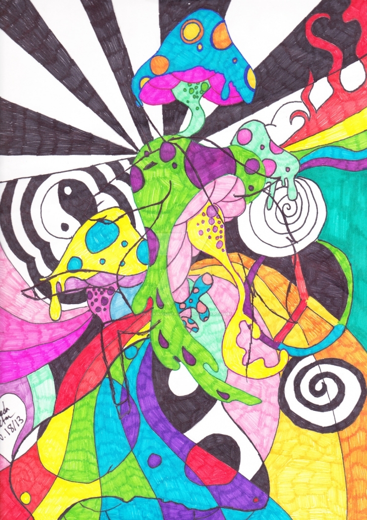 Latest Stoner Easy Trippy Weed Drawings.