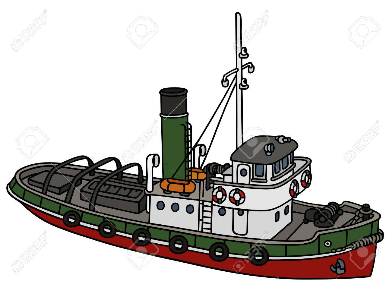 Tugboat Drawing at GetDrawings Free download