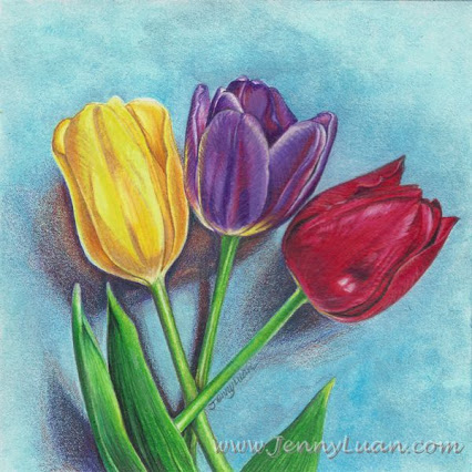 Tulips Pencil Drawing at GetDrawings | Free download