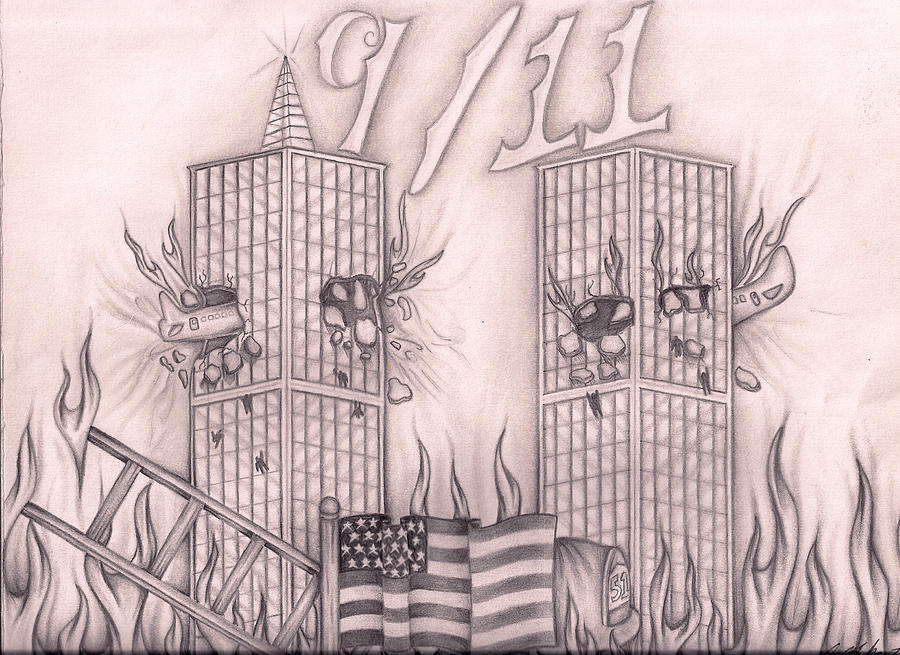 Twin Tower Drawing at GetDrawings | Free download
