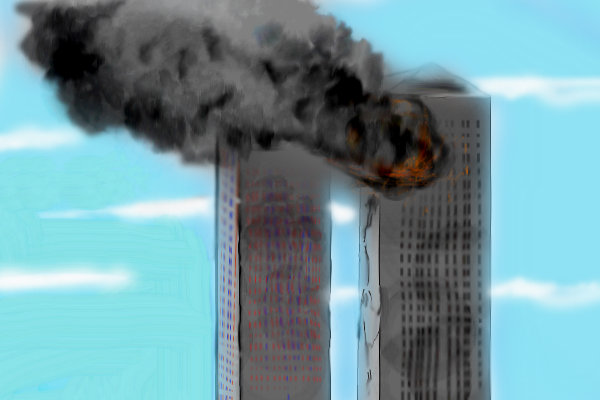 Twin Towers Drawing at GetDrawings | Free download