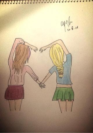 Two Best Friends Drawing at GetDrawings | Free download