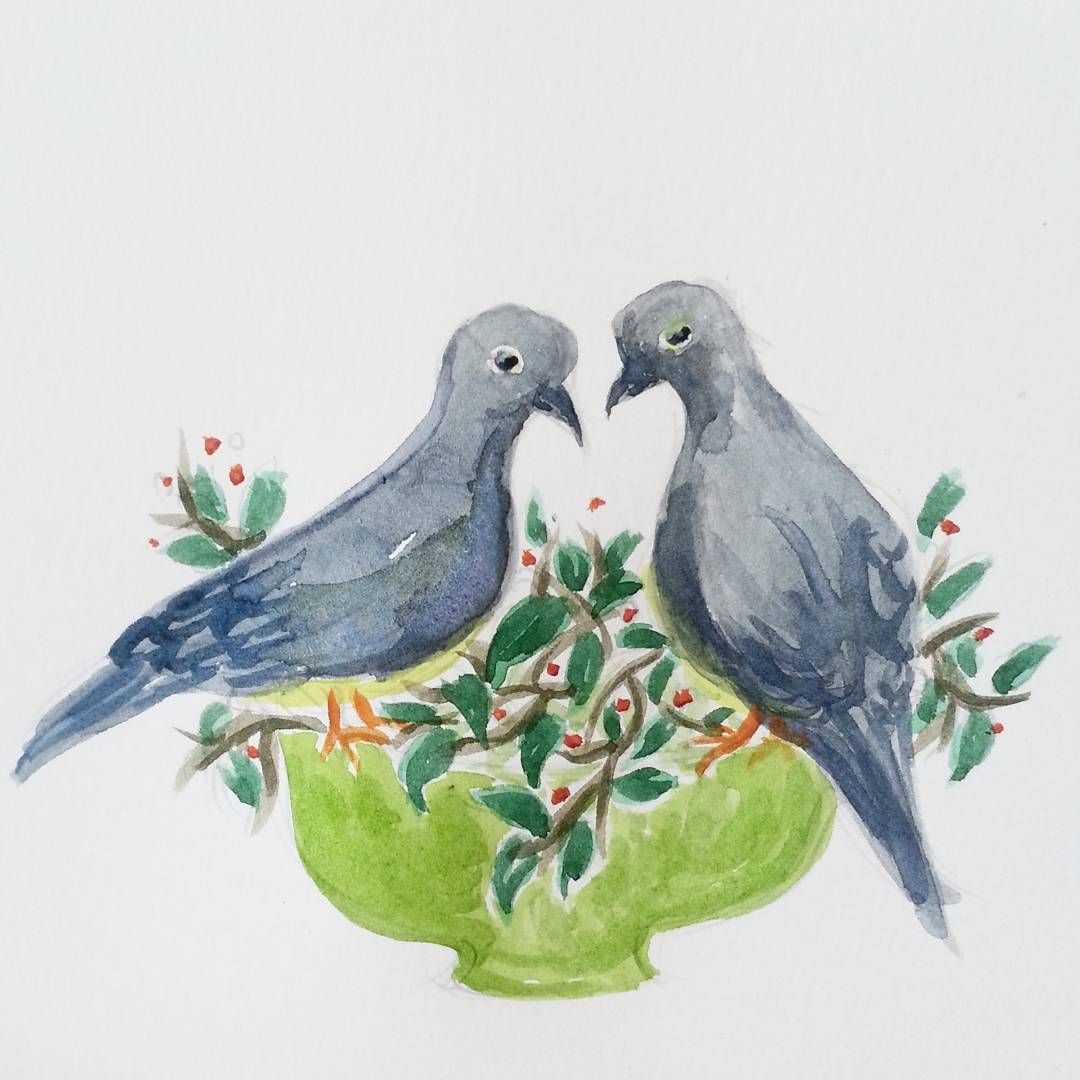Two Turtle Doves Drawing at GetDrawings Free download