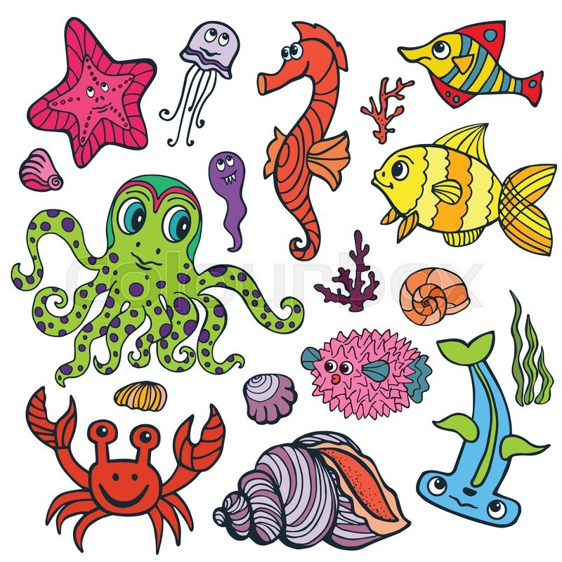 Underwater Cartoon Drawing at GetDrawings | Free download