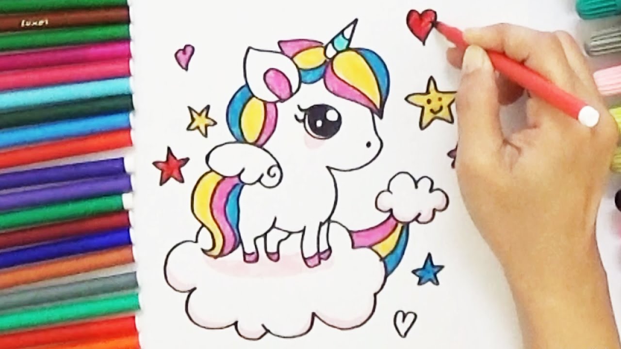 Unicorn Cartoon Drawing at GetDrawings | Free download