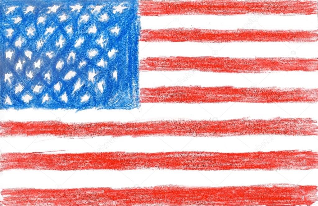 United States Flag Drawing at GetDrawings Free download