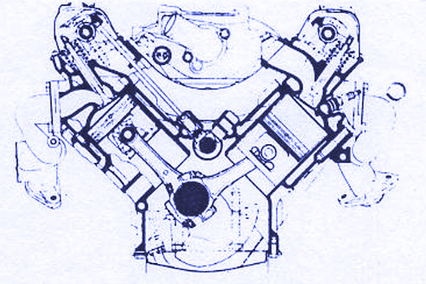 V8 Engine Drawing at GetDrawings | Free download