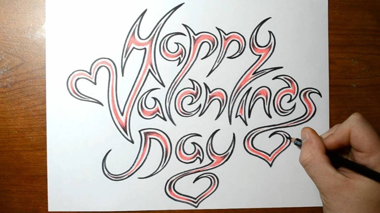 Easy Pictures To Draw For Valentine's Day / 30+ Top For Pencil Cute