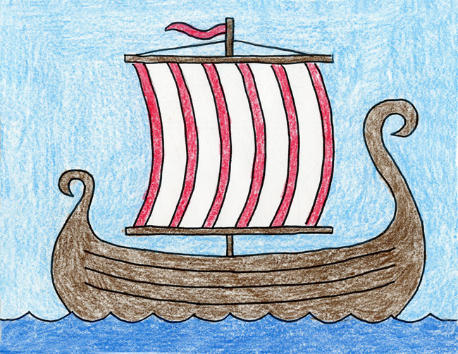 Viking Boat Drawing At Getdrawings Free Download
