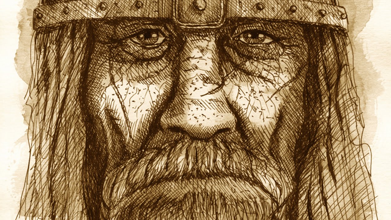 1280x720 Fierce Old Viking (Ink Drawing In Time Lapse) .