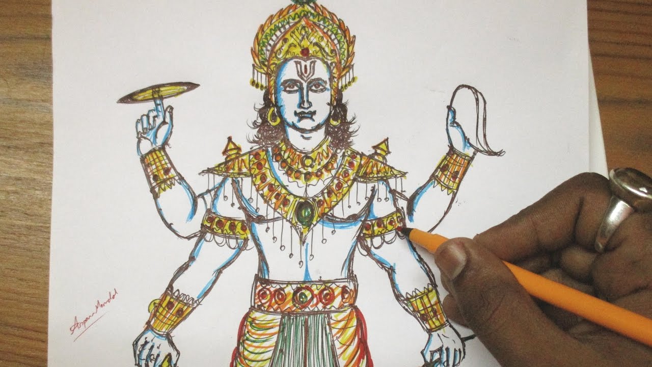 Vishnu Drawing at GetDrawings | Free download