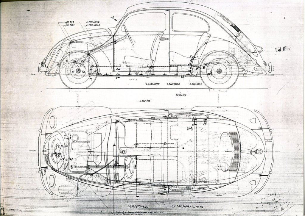 Vw Beetle Drawing at GetDrawings Free download