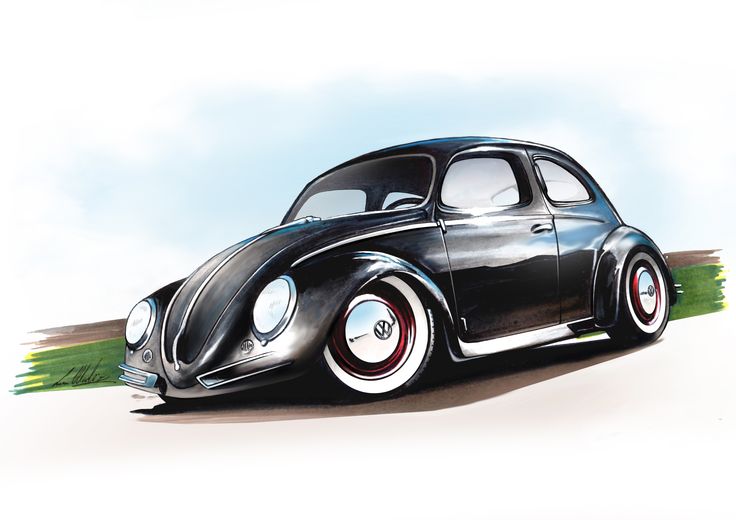 Vw Beetle Drawing at GetDrawings Free download