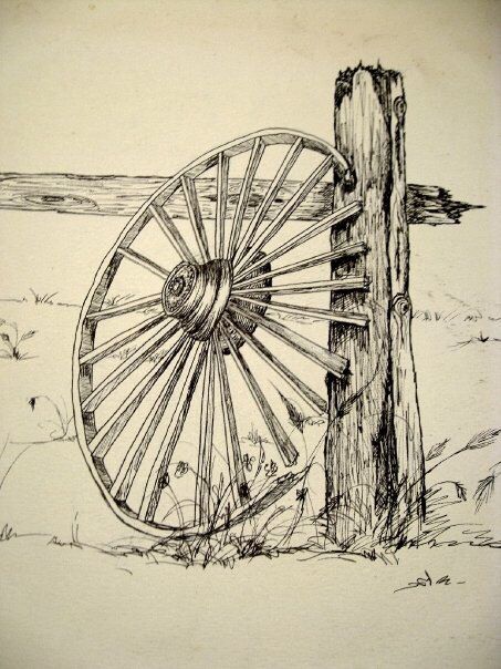 Wagon Wheel Drawing At Getdrawings Free Download