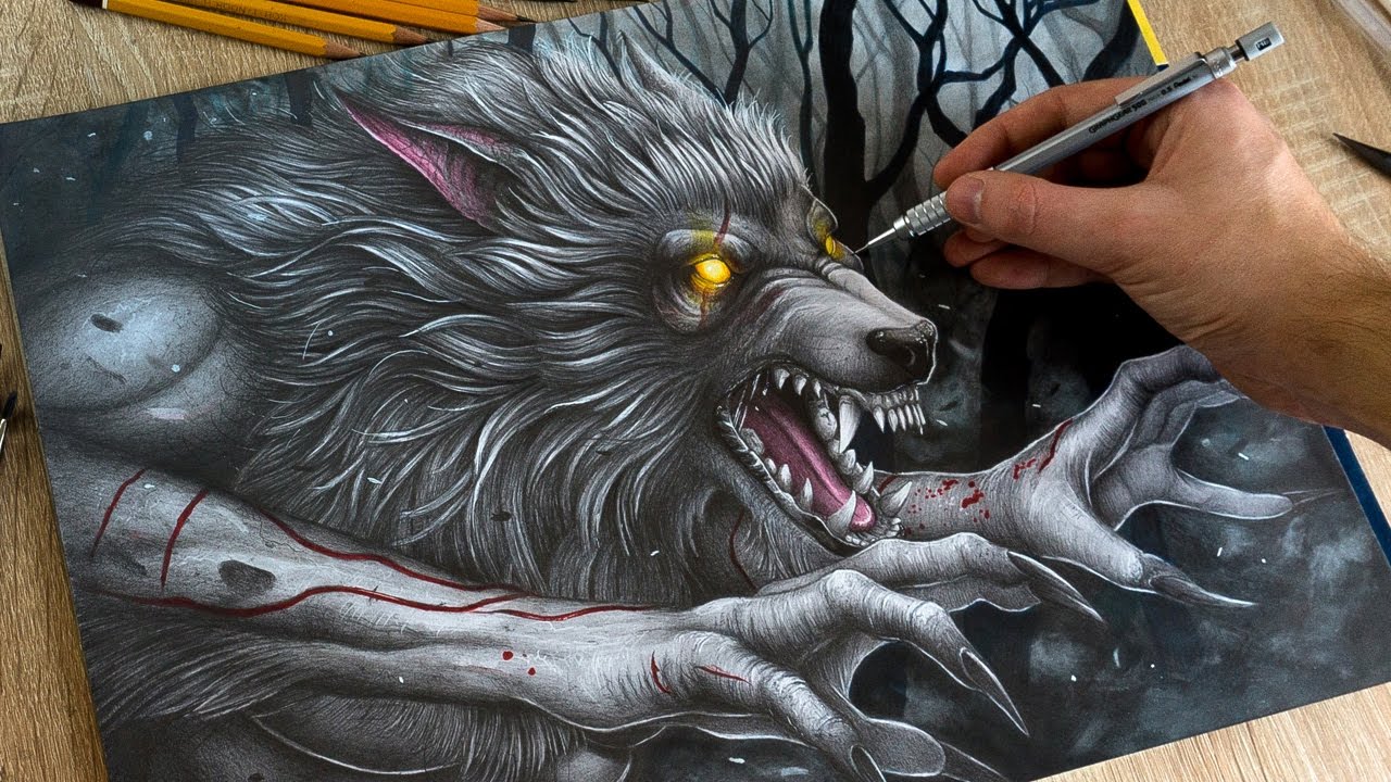 Warewolf Drawing at GetDrawings | Free download