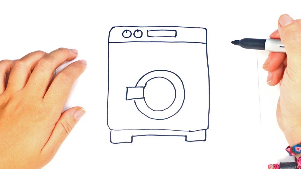 Washing Machine Drawing at GetDrawings Free download