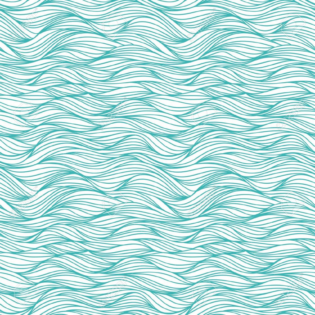 drawing of ocean waves