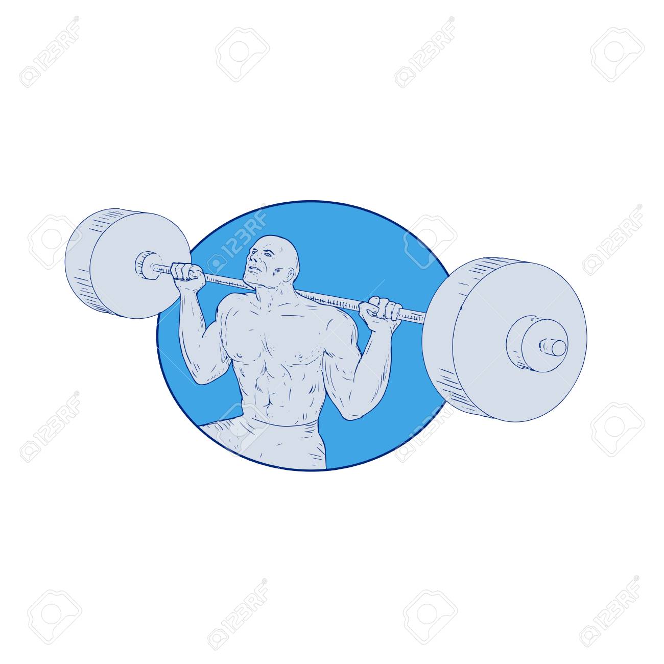 Weight Lifting Drawing at GetDrawings | Free download