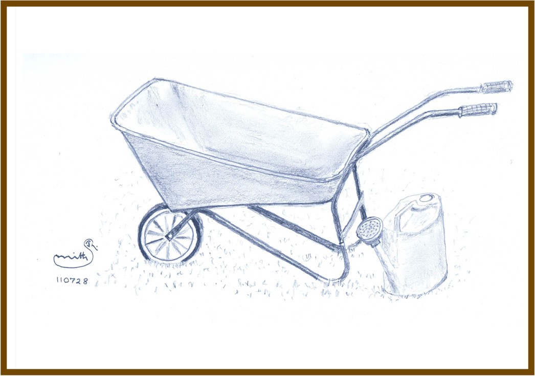 Wheelbarrow Drawing at GetDrawings | Free download