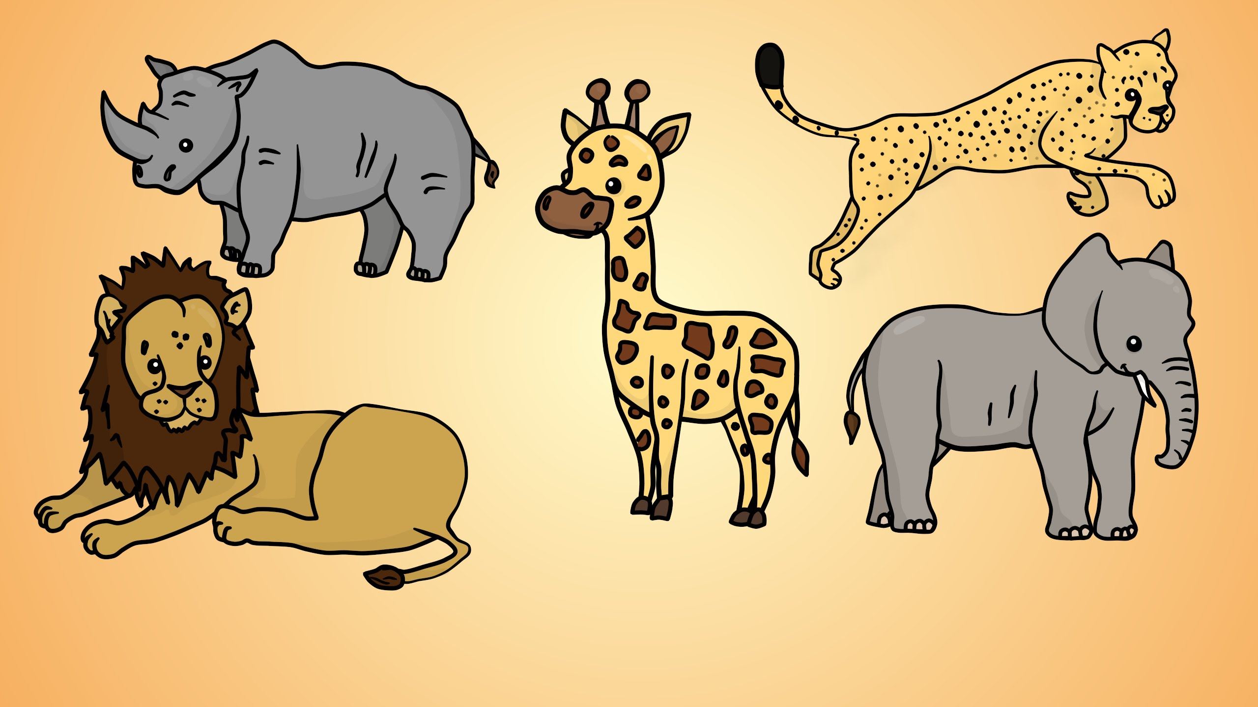 Wild Animals Drawing at GetDrawings | Free download