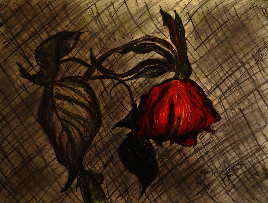 Wilted Rose Drawing at GetDrawings Free download