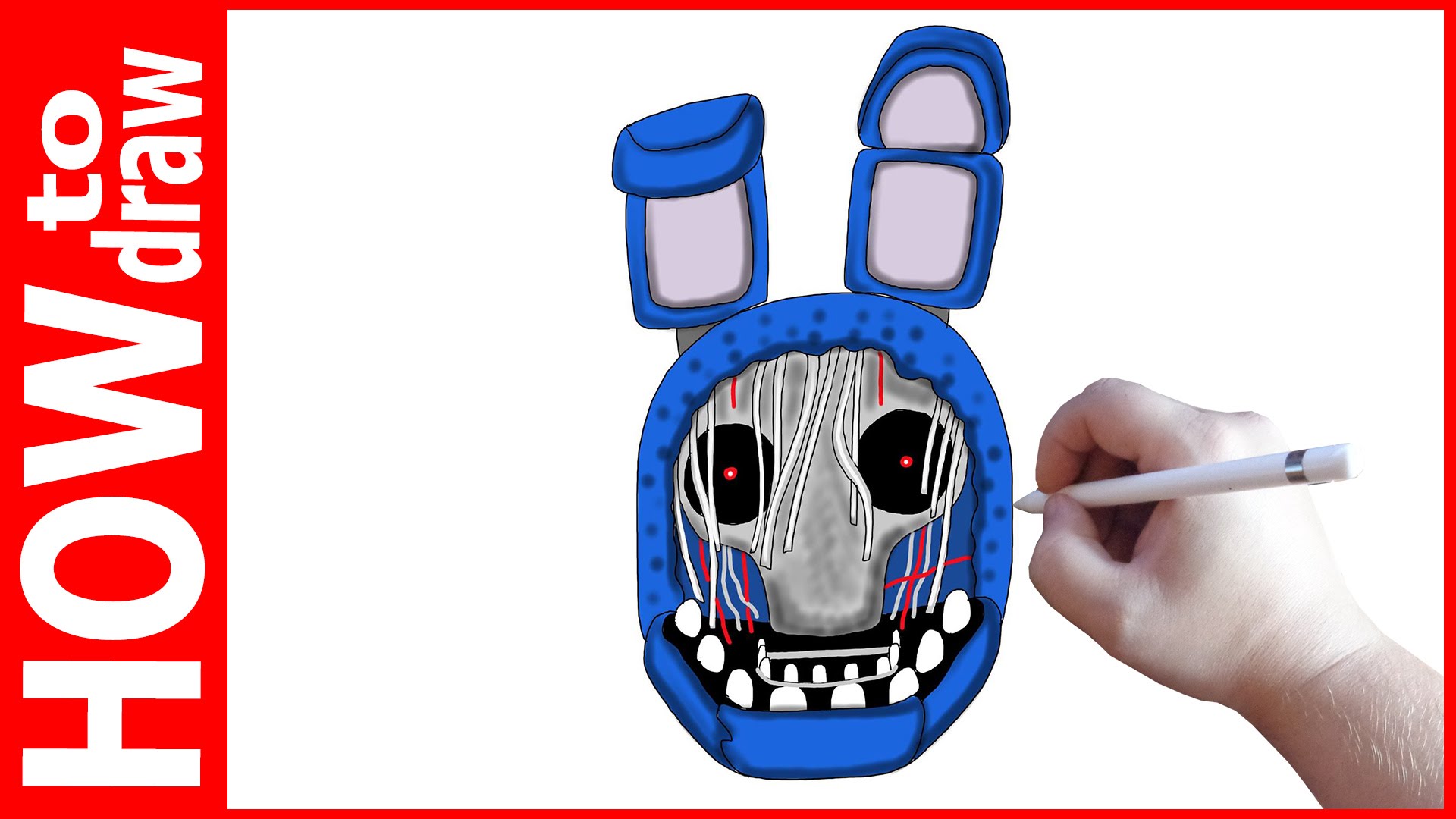 1920x1080 How To Draw Withered Bonnie, Fnaf.