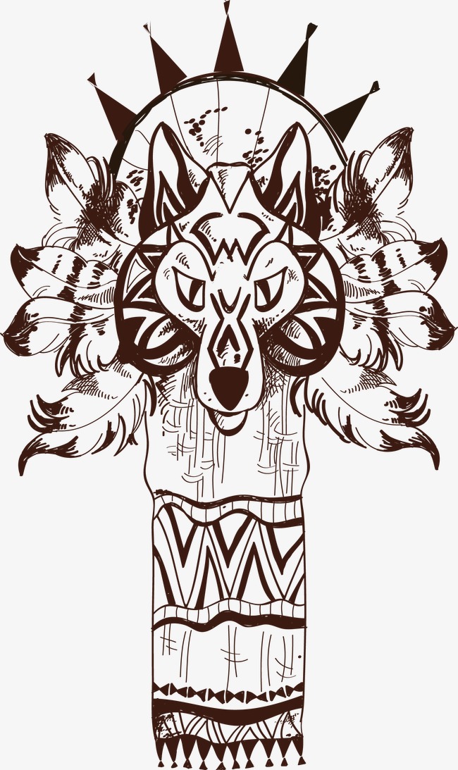 Wolf Totem Drawing at GetDrawings | Free download