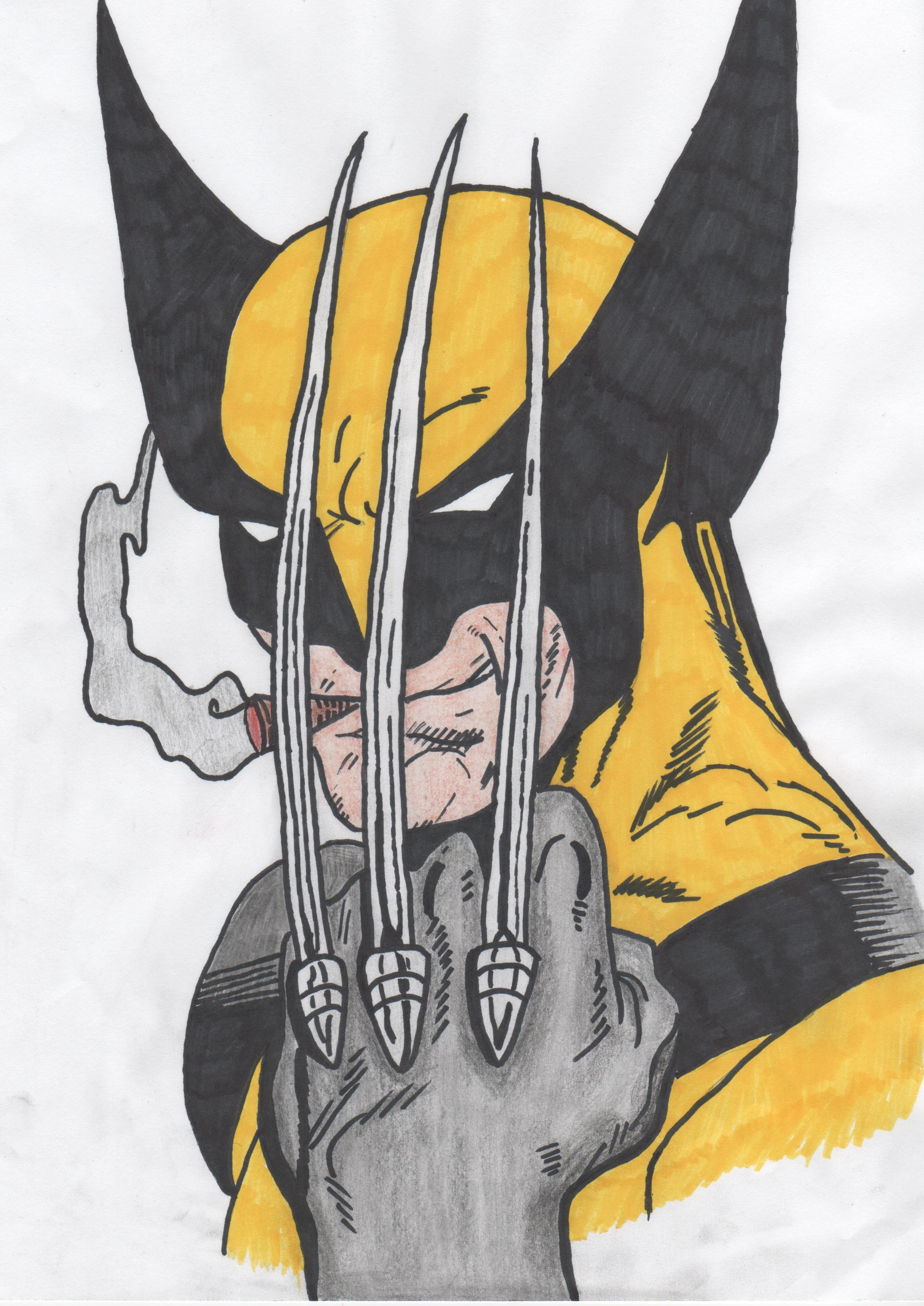 Wolverine Cartoon Drawing at GetDrawings Free download