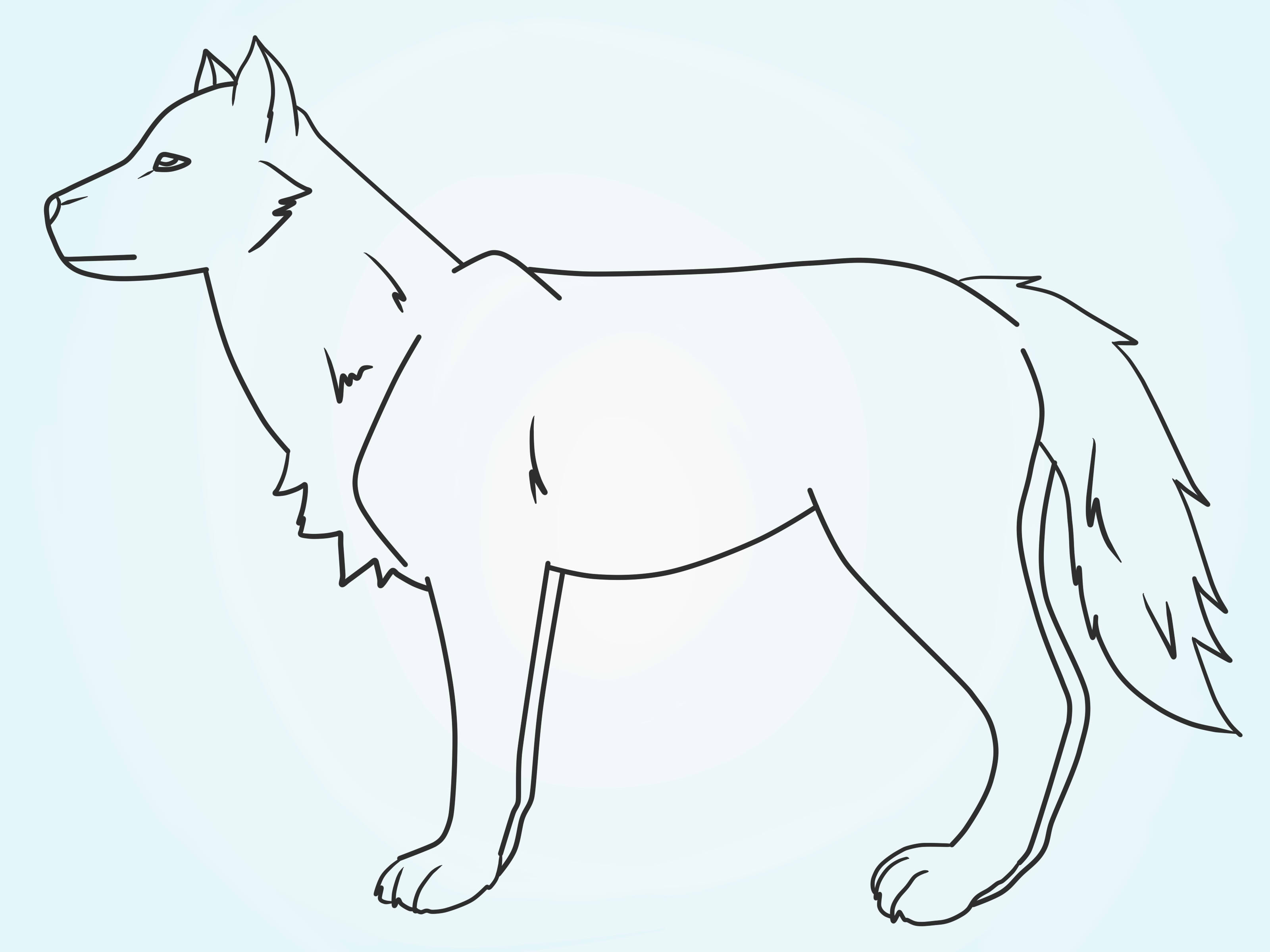 Wolves For Beginners Drawing At GetDrawings | Free Download