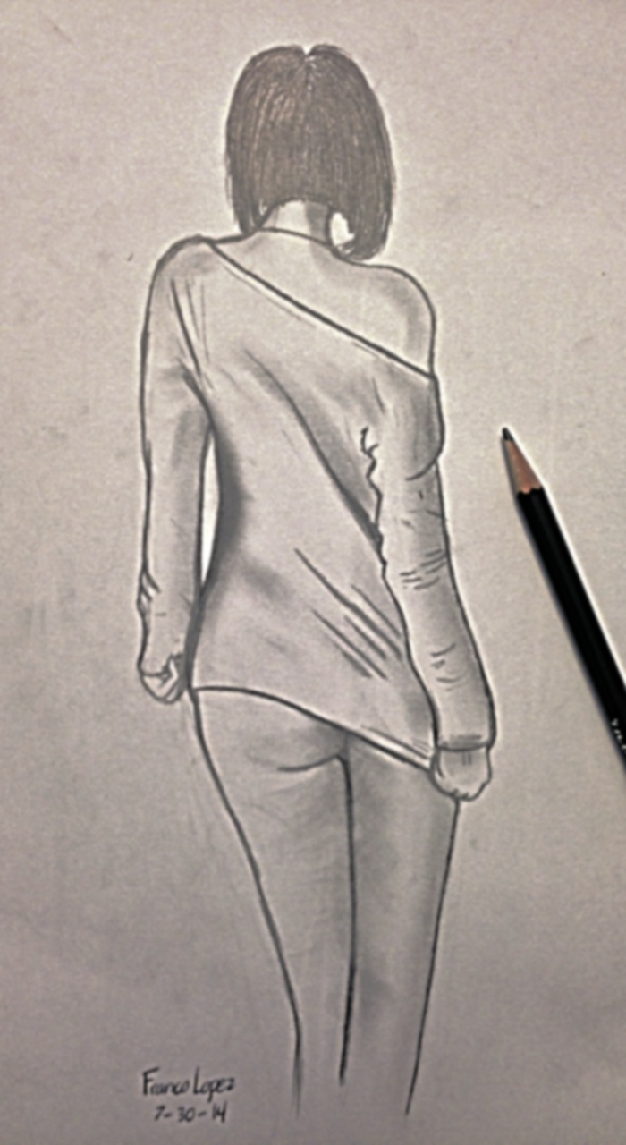 female body sketch simple