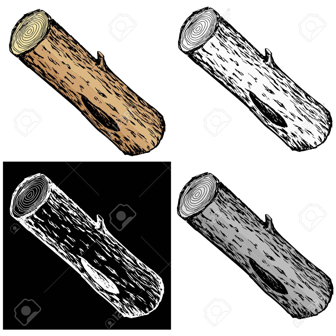 Wood Log Drawing at GetDrawings Free download