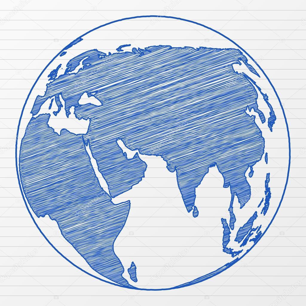 World Globe Drawing at GetDrawings Free download