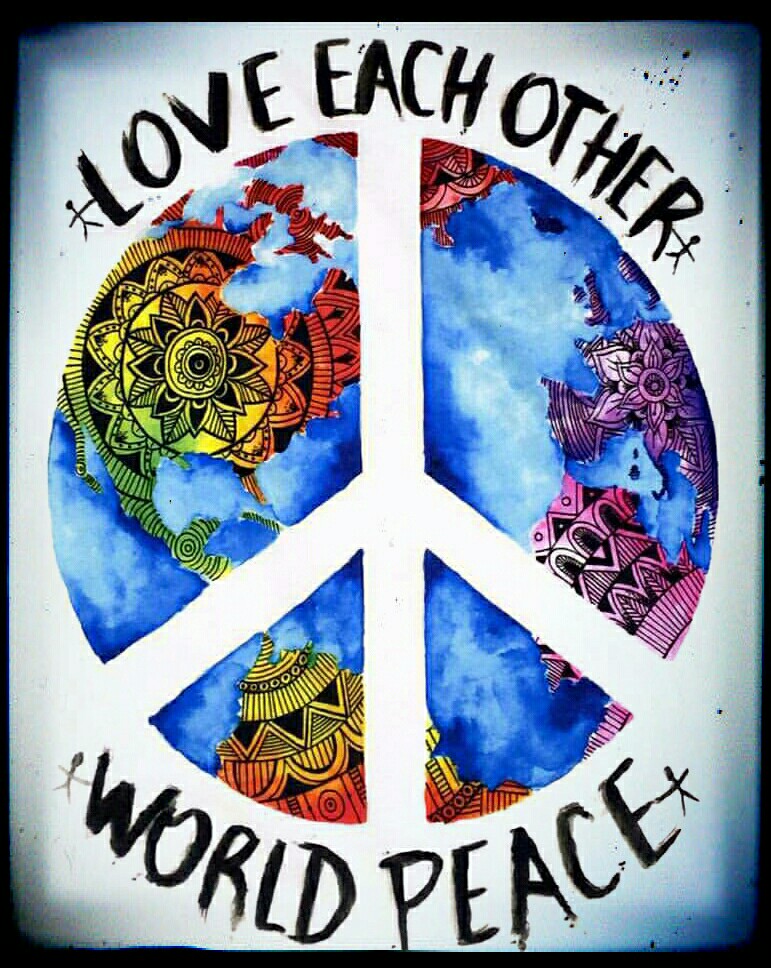 World Peace Drawing at GetDrawings | Free download