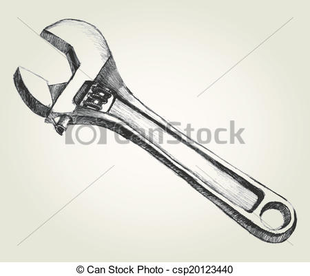 Wrench Drawing at GetDrawings | Free download