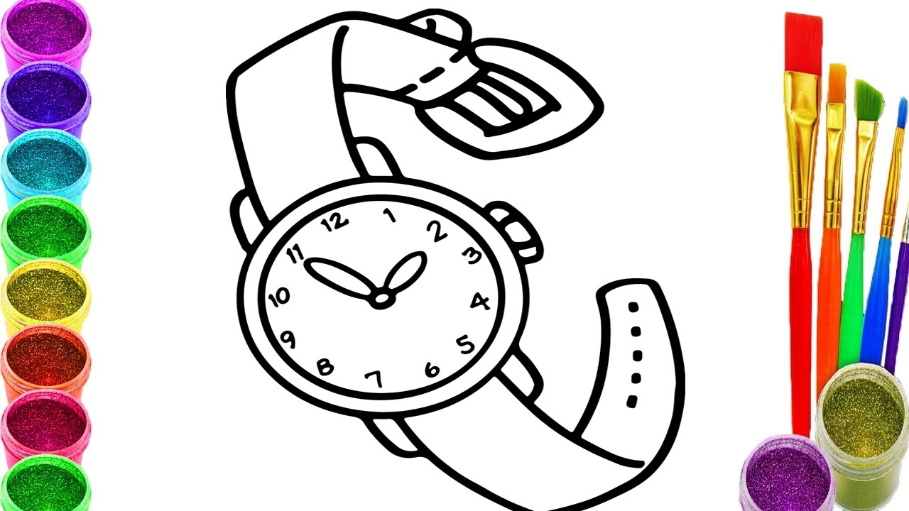 Wristwatch Drawing at GetDrawings | Free download