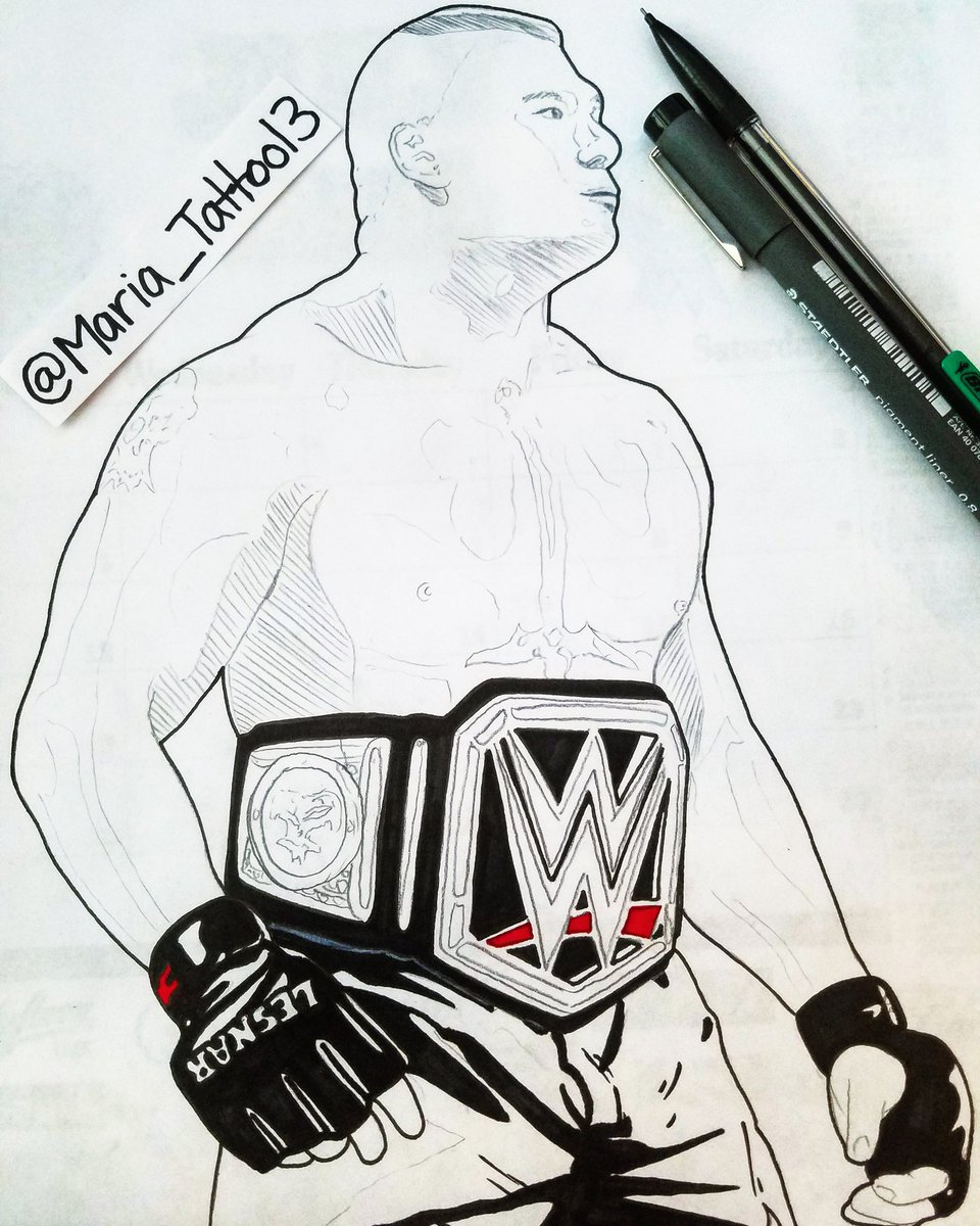 Brock lesnar drawing