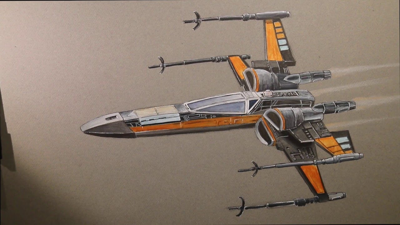 X Wing Drawing at GetDrawings | Free download