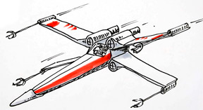 X Wing Drawing at GetDrawings | Free download