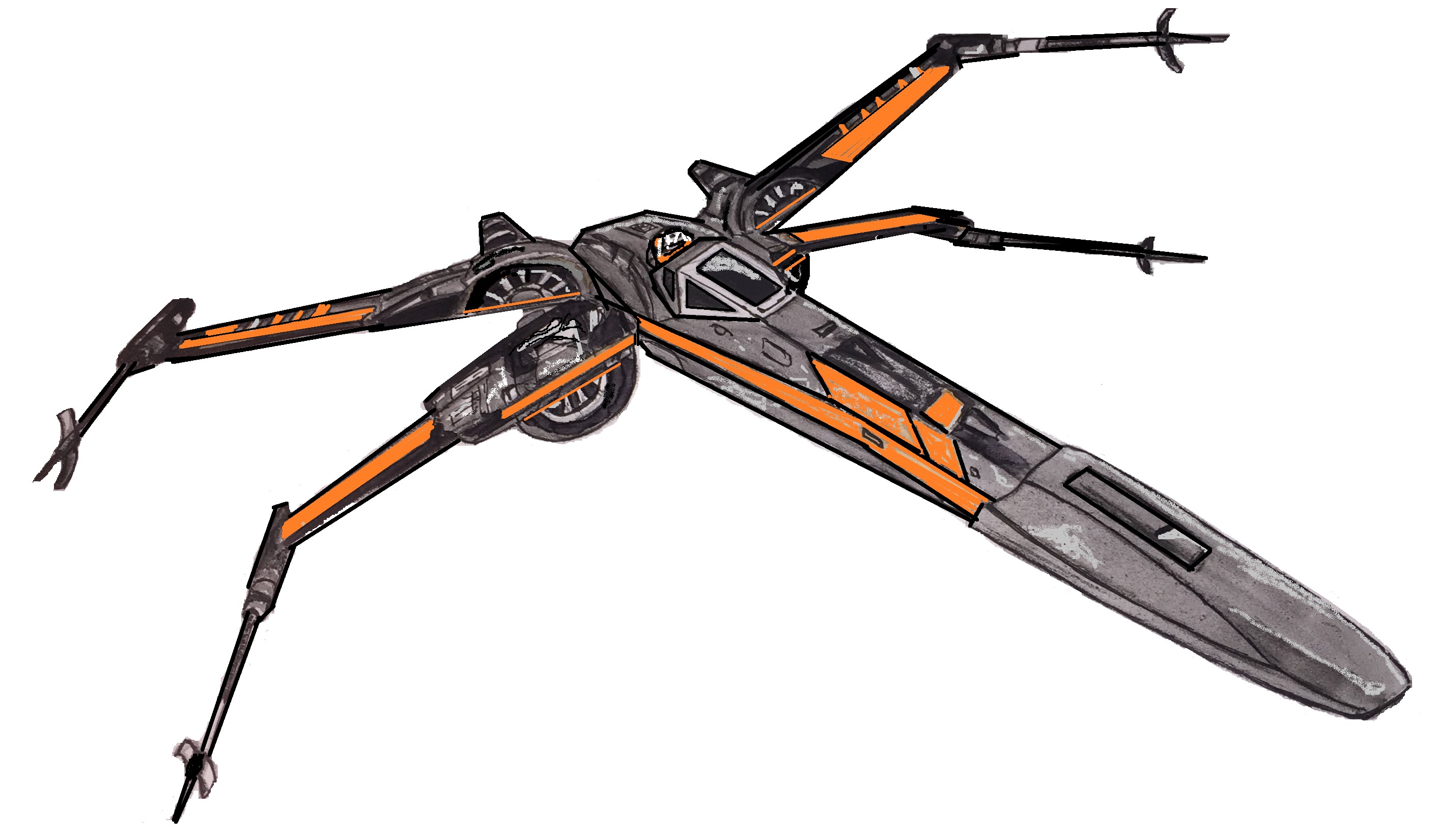 2823x1651 X Wing Speed Drawing (Star Wars) .