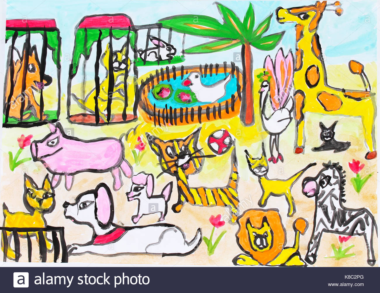 Escape from a Zoo рисунок для детей