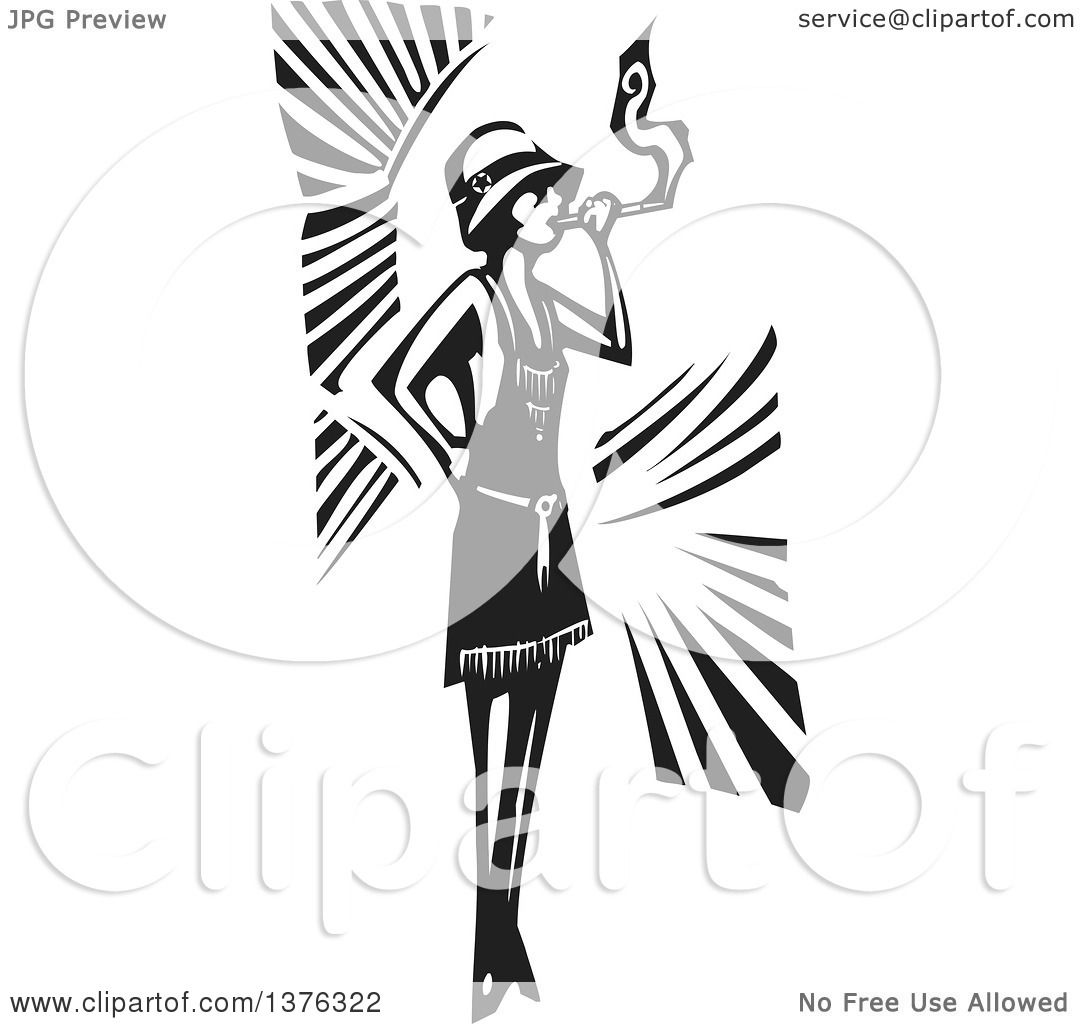 1920s Flapper Drawing at GetDrawings | Free download