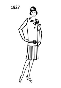 1920s Flapper Drawing at GetDrawings | Free download