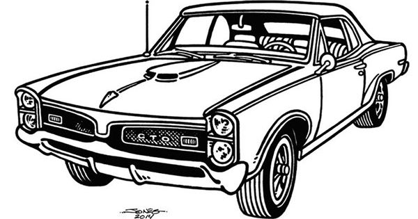 dodge challenger 1970 drawing