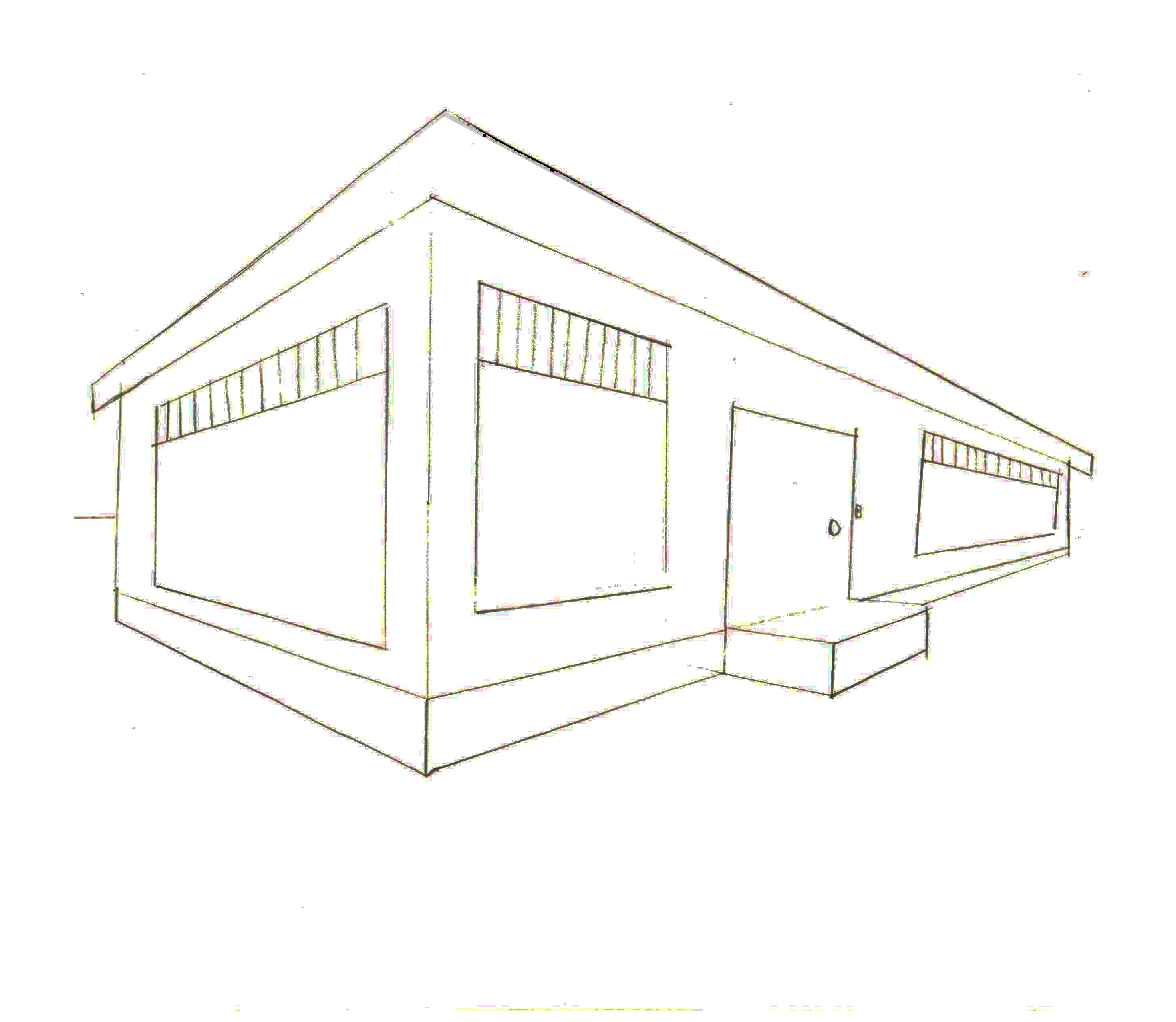 2 Point Perspective House Drawing at GetDrawings Free download