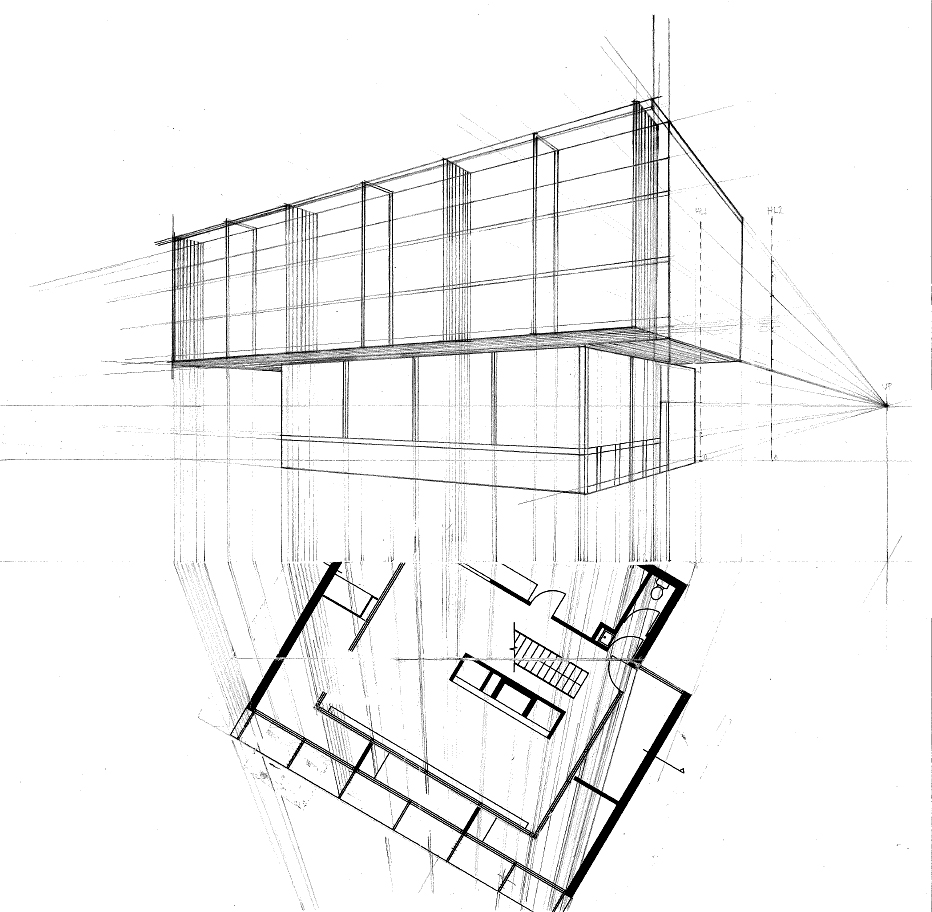 2 Point Perspective House Drawing At GetDrawings | Free Download