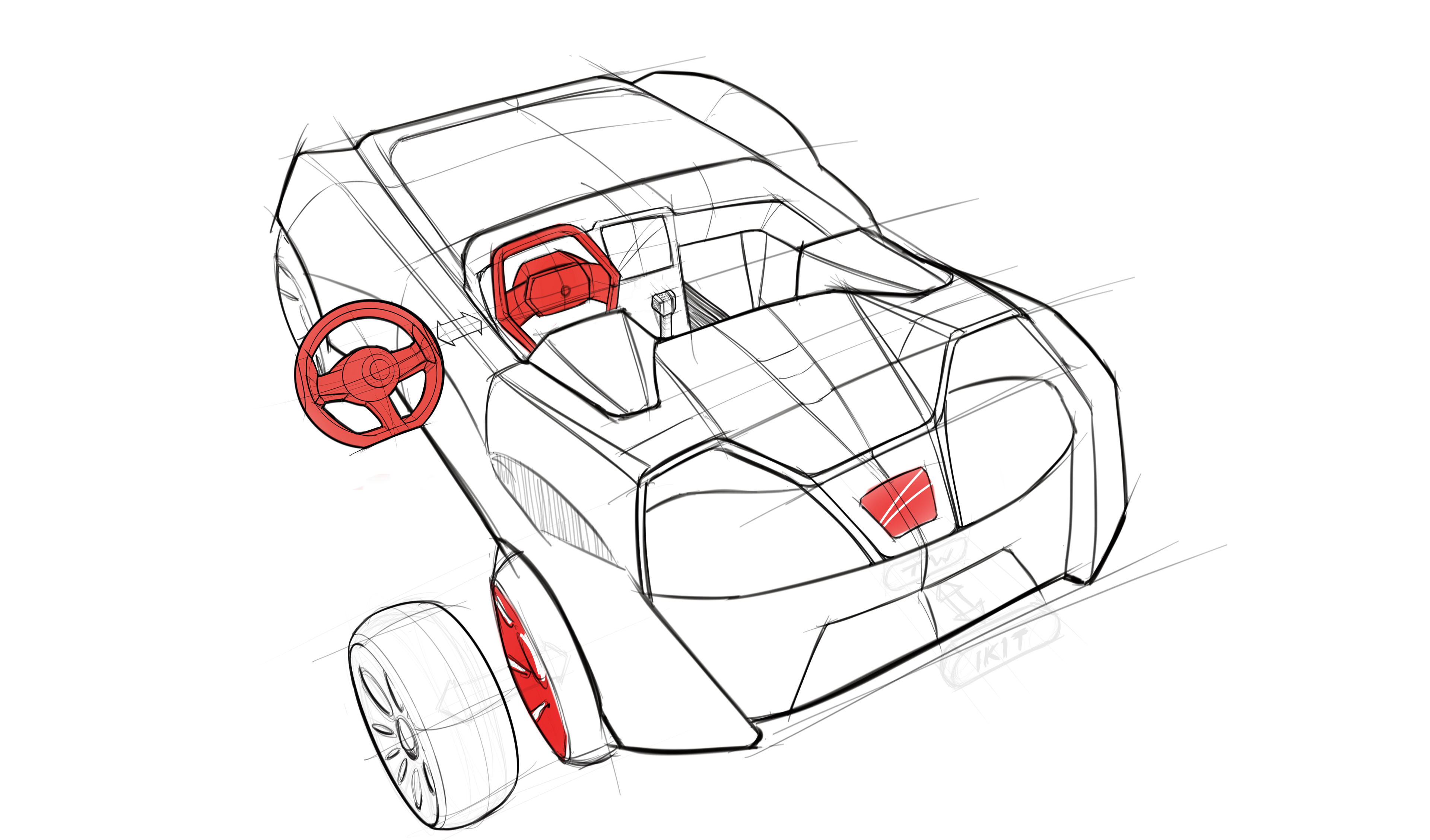 3d Car Drawing at GetDrawings Free download