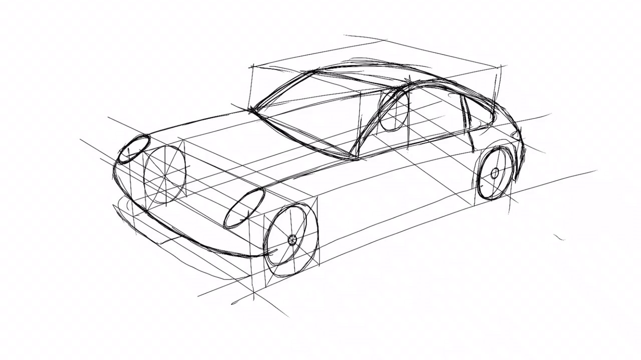 3d Car Drawing At Getdrawings Free Download